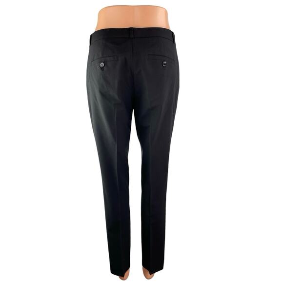 Banana Republic Harper Women's Black Mid Rise Straight Trousers Dress Pants Sz 2 - Picture 2 of 4
